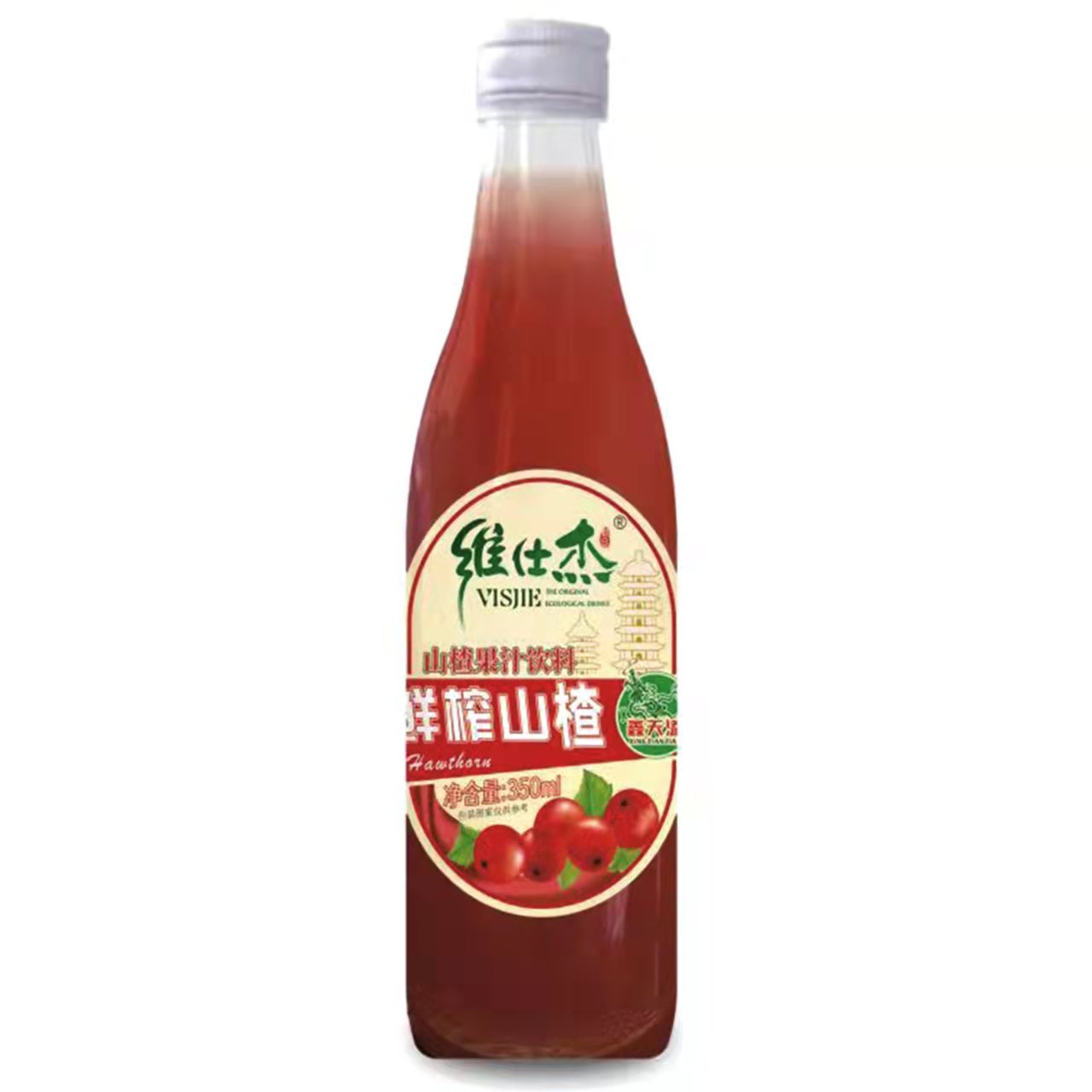 维仕杰鲜榨山楂350ml